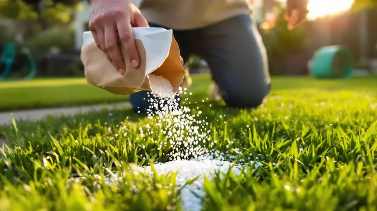 Les jardiniers sont invites a saupoudrer leur pelouse d’un produit de bain a 1 € pour doper la pousse de l’herbe avant l’ete Les jardiniers sont invites a saupoudrer leur pelouse d’un produit de bain a 1 € pour doper la pousse de l’herbe avant l’ete