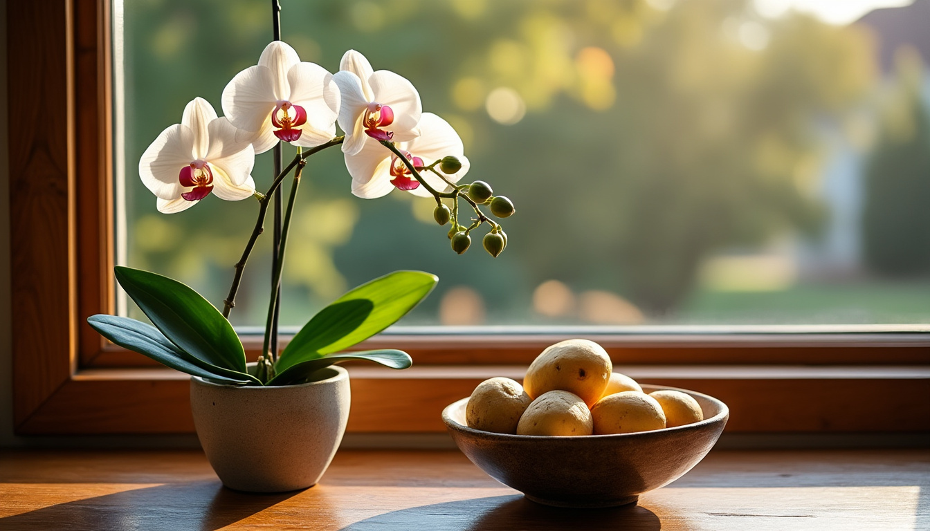 découvrez la relation insolite entre l'orchidée et la pomme de terre, deux plantes apparemment opposées mais mystérieusement connectées.