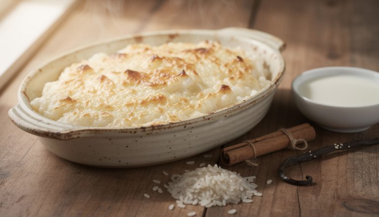Riz au lait au four cuisson lente : recette simple et savoureuse à tester