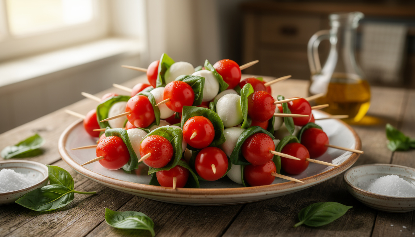 Comment préparer des brochettes tomate mozza la veille sans altérer la fraîcheur découvrez nos astuces pour préparer des brochettes tomate mozza la veille tout en conservant leur fraîcheur et leur saveur intactes.