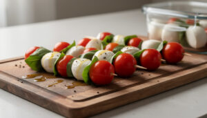 découvrez comment préparer des brochettes tomate mozza la veille tout en conservant toute leur fraîcheur, grâce à nos astuces simples et efficaces.