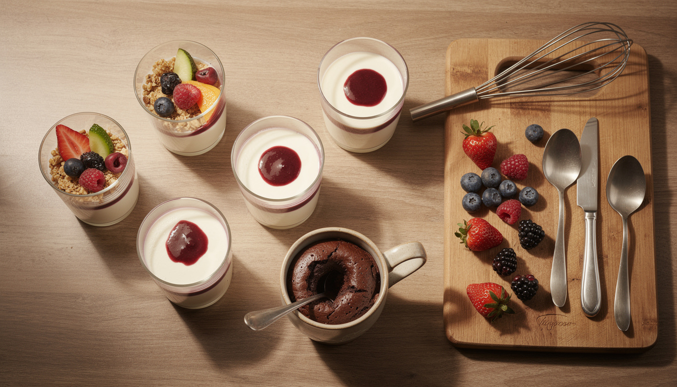 découvrez des recettes de desserts rapides et faciles à préparer pour vos envies de dernière minute, alliant saveur et simplicité.