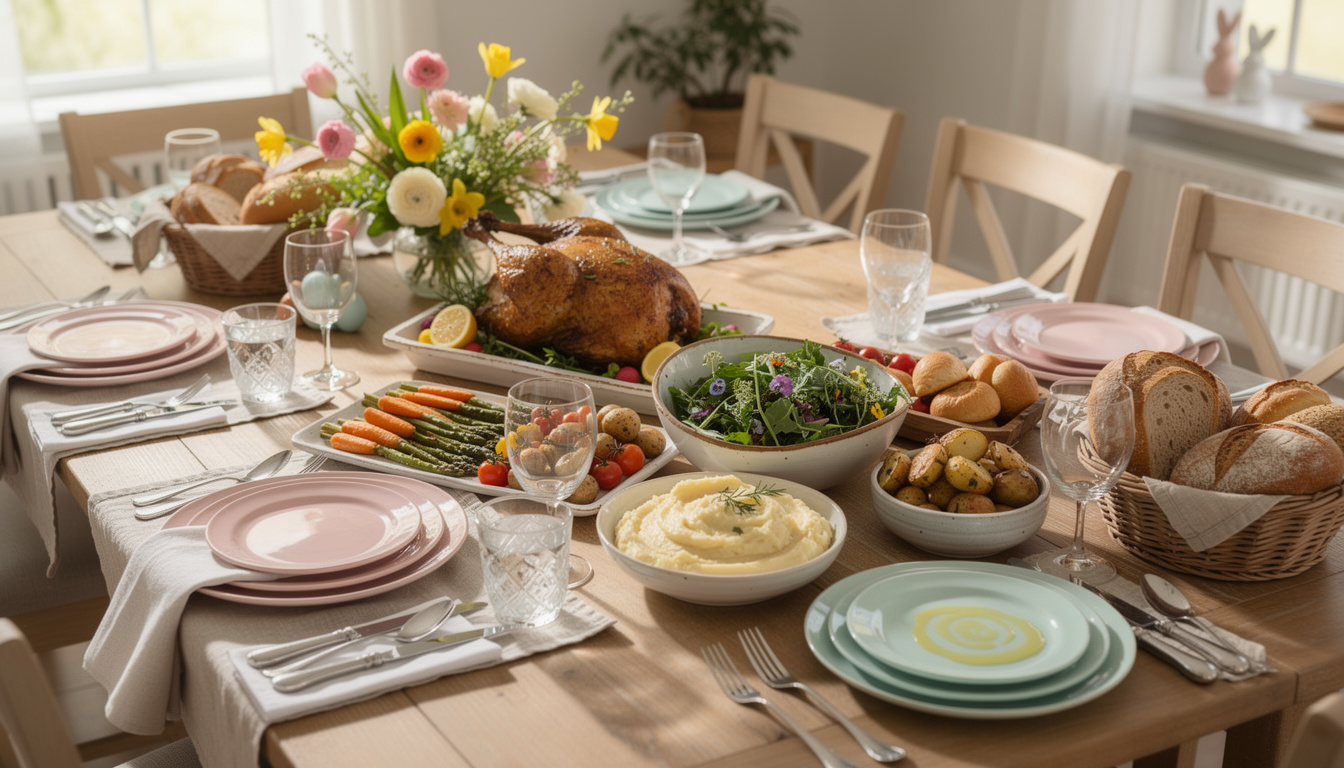 Menu de pâques pour 12 personnes : idées simples et gourmandes pour un repas réussi découvrez notre menu de pâques pour 12 personnes, avec des idées simples et gourmandes pour un repas convivial et réussi en famille ou entre amis.